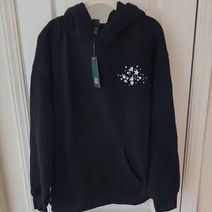 Wild Fable Black Disco Ball Hoodie Sweatshirt, Size Medium